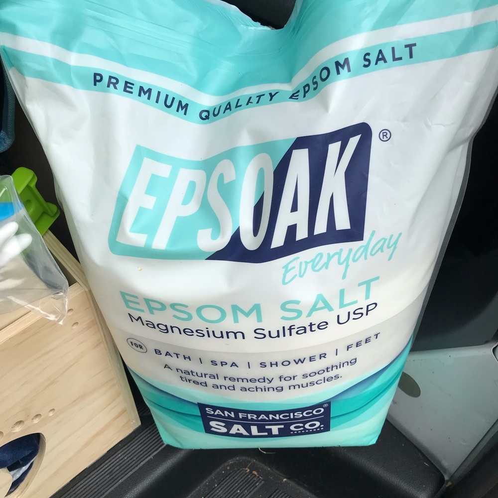 Epsom Salt Magnesium Sulfate - Everyday Soak (White & Teal)